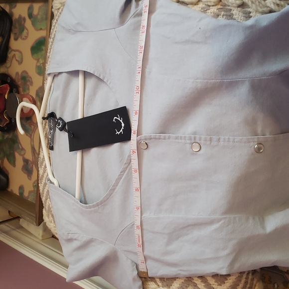 NWT For Love and Lemons Austin Chambray Dress in XS - Picture 8 of 11